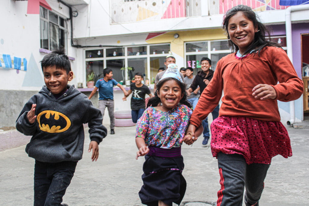 Children at EDELAC school in Guatemala